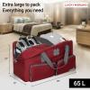 imageLucky Travel Duffel Bags 85L Gym Bag Travel Bag ampamp Large Duffle Bag for Men Foldable Overnight Weekender Bags for Women ampamp Men with Adjustable Shoulder Strap BlackWinery