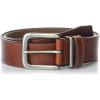 imageLucky Brand Mens Stitched Leather Belt  Classic  Casual  Dress  Everyday  Western  Genuine Leather  Metal BuckleLeather Keeper  Tan
