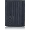 Flag Embossed Leather - Black