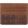 Plaid Embossed Leather - Brown