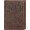imageLucky Brand Mens Trifold Wallet Id Window Card Slots Leather Organization Durable Stylish Double StitchedBrown TriFold