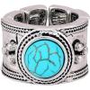 imageLucky Brand Single Howlite Stone Statement Ring  Size 7