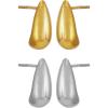 imageLucky Brand Stylish Gold Silver Plated Stud Earrings