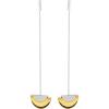 imageLucky Brand TwoTone Trendy Chain Pendant Earrings