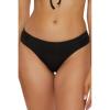 imageLucky Brand Womens Sea of Love Shirred Hipster Bikini Bottom Cheeky Coverage Swimwear SeparatesBlack