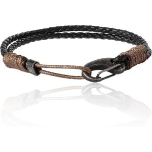 imageLucky Brand Carabiner Cord Stainless Steel Bracelet for Men Braided Bracelet Mens Jewelry