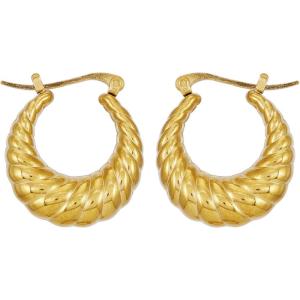 imageLucky Brand Real Gold Plated Hoop Earrings