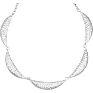 imageLucky Brand Silver Plated Crescent Shaped Pendant Necklace