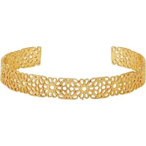 imageLucky Brand Trendy Filigree Pattern Textured Surface Open Bangle