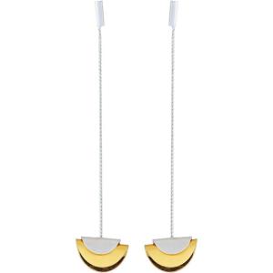 imageLucky Brand TwoTone Trendy Chain Pendant Earrings