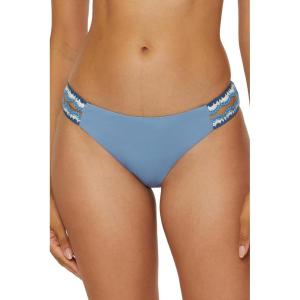 imageLucky Brand Womens Malaga Crochet Tab Side Bikini Bottom Cheeky Coverage Swimwear SeparatesWisteria