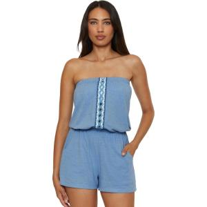 imageLucky Brand womens Malaga Bandeau Romper Crochet Trim Casual Beach Cover Ups for WomenWisteria