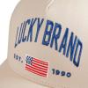 imageLucky Brand Classic Cotton Adjustable  Dad Hat  Baseball Cap  Fishing  Low Profile  5 Panel DesignFlag  Cream