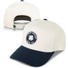 imageLucky Brand Classic Cotton Adjustable  Dad Hat  Baseball Cap  Fishing  Low Profile  5 Panel DesignMfg Co Patch  Ivory