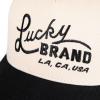 imageLucky Brand Classic Cotton Adjustable  Dad Hat  Baseball Cap  Fishing  Low Profile  5 Panel DesignTwo Tone Embroidered  StoneBlack