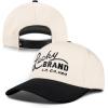imageLucky Brand Classic Cotton Adjustable  Dad Hat  Baseball Cap  Fishing  Low Profile  5 Panel DesignTwo Tone Embroidered  StoneBlack
