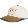 imageLucky Brand Classic Cotton Adjustable  Dad Hat  Baseball Cap  Fishing  Low Profile  5 Panel DesignVarsity  Tan