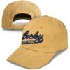 imageLucky Brand Classic Cotton Hat  Adjustable  Dad Hat  Baseball Cap  Golf  Fishing  Low Profile  5 Panel Design1990 Embroidered  Gold