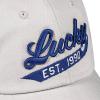 imageLucky Brand Classic Cotton Hat  Adjustable  Dad Hat  Baseball Cap  Golf  Fishing  Low Profile  5 Panel Design1990 Embroidered  Light Grey
