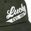 imageLucky Brand Classic Cotton Hat  Adjustable  Dad Hat  Baseball Cap  Golf  Fishing  Low Profile  5 Panel Design1990 Embroidered  Olive