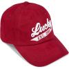 imageLucky Brand Classic Cotton Hat  Adjustable  Dad Hat  Baseball Cap  Golf  Fishing  Low Profile  5 Panel Design1990 Embroidered  Red
