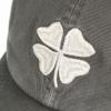 imageLucky Brand Classic Cotton Hat  Adjustable  Dad Hat  Baseball Cap  Golf  Fishing  Low Profile  5 Panel DesignClover  Charcoal Grey