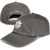 imageLucky Brand Classic Cotton Hat  Adjustable  Dad Hat  Baseball Cap  Golf  Fishing  Low Profile  5 Panel DesignClover  Charcoal Grey