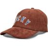 imageLucky Brand Classic Cotton Hat  Adjustable  Dad Hat  Baseball Cap  Golf  Fishing  Low Profile  5 Panel DesignCorduroy  Cognac