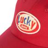 imageLucky Brand Classic Cotton Hat  Adjustable  Dad Hat  Baseball Cap  Golf  Fishing  Low Profile  5 Panel DesignEmbroidered Patch  Red