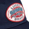 imageLucky Brand Classic Cotton Hat  Adjustable  Dad Hat  Baseball Cap  Golf  Fishing  Low Profile  5 Panel DesignOval Clover Patch  Dark Navy