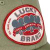imageLucky Brand Classic Cotton Hat  Adjustable  Dad Hat  Baseball Cap  Golf  Fishing  Low Profile  5 Panel DesignOval Clover Patch  Moss
