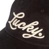 imageLucky Brand Classic Cotton Hat  Adjustable  Dad Hat  Baseball Cap  Golf  Fishing  Low Profile  5 Panel DesignScript Corduroy  Black