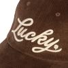 imageLucky Brand Classic Cotton Hat  Adjustable  Dad Hat  Baseball Cap  Golf  Fishing  Low Profile  5 Panel DesignScript Corduroy  Brown