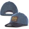 imageLucky Brand Classic Cotton Hat  Adjustable  Dad Hat  Baseball Cap  Golf  Fishing  Low Profile  5 Panel DesignVintage Denim  Navy