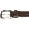 imageLucky Brand Mens Genuine Leather Belt  Classic  Casual  Everyday  Western  American Heritage  Metal BuckleGrid Tooled Embossed  Brown