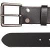 imageLucky Brand Mens Jeans Leather Belt Classic Casual Dress Everyday American Heritage Genuine Leather Metal BuckleRoller Buckle With Rivets  Black