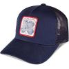 imageLucky Brand Trucker Hat  Snapback  Adjustable  Mesh Back  Baseball Cap  Golf  Fishing  American HeritageClover Patch  Navy