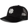 imageLucky Brand Trucker Hat  Snapback  Adjustable  Mesh Back  Retro  Baseball Cap  Golf  Fishing  American Heritage3d Embroidered Clover  Black