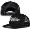 imageLucky Brand Trucker Hat  Snapback  Adjustable  Mesh Back  Retro  Baseball Cap  Golf  Fishing  American HeritageBorn in America  Black