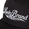 imageLucky Brand Trucker Hat  Snapback  Adjustable  Mesh Back  Retro  Baseball Cap  Golf  Fishing  American HeritageBorn in America  Black
