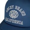imageLucky Brand Trucker Hat  Snapback  Adjustable  Mesh Back  Retro  Baseball Cap  Golf  Fishing  American HeritageCollegiate  Blue