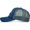 imageLucky Brand Trucker Hat  Snapback  Adjustable  Mesh Back  Retro  Baseball Cap  Golf  Fishing  American HeritageCollegiate  Blue