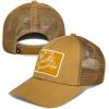 imageLucky Brand Trucker Hat  Snapback  Adjustable  Mesh Back  Retro  Baseball Cap  Golf  Fishing  American HeritageEmbroidered Patch  Gold