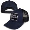 imageLucky Brand Trucker Hat  Snapback  Adjustable  Mesh Back  Retro  Baseball Cap  Golf  Fishing  American HeritageEmbroidered Patch  Navy