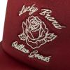 imageLucky Brand Trucker Hat  Snapback  Adjustable  Mesh Back  Retro  Baseball Cap  Golf  Fishing  American HeritageLucky Rose  Red