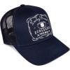 imageLucky Brand Trucker Hat  Snapback  Adjustable  Mesh Back  Retro  Baseball Cap  Golf  Fishing  American HeritageVintage Trucker  Navy