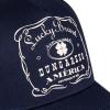 imageLucky Brand Trucker Hat  Snapback  Adjustable  Mesh Back  Retro  Baseball Cap  Golf  Fishing  American HeritageVintage Trucker  Navy