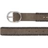 imageLucky Brand Womens Embroidered Leather Belt  Stylish  Classic  WesternInspired  American Heritage  Jean  PantSuede Laced  Olive