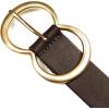 imageLucky Brand Womens Fashion Leather Belt  Stylish  Trend  Classic  Modern  Jean  Pant  Skirt  DressDouble Ring Statement Buckle  Brown