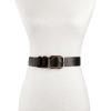 imageLucky Brand Womens Fashion Leather Belt  Stylish  Trend  Classic  Modern  Jean  Pant  Skirt  DressHigh Shine  Black